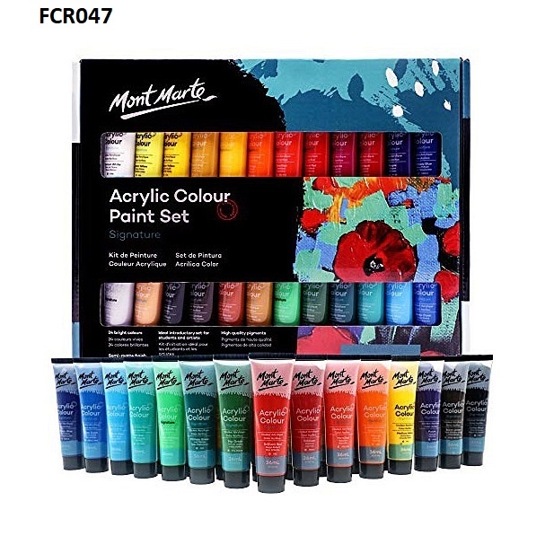 Acrylic Colour Paint Set Signature 24pc x 36ml